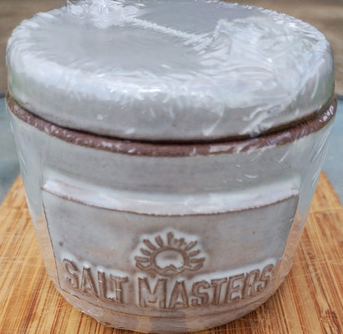 70G/2.5 Oz ISLA BLANCA SEA SALT in Salt Masters Branded Salt Cellar